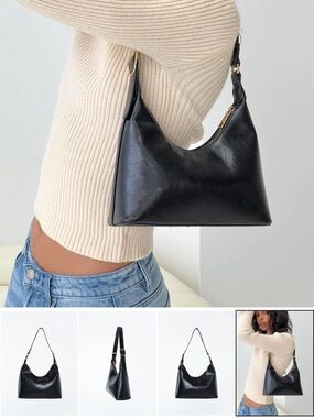 Princess Polly Glazier Shoulder Bag Black